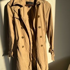 J. Crew Classic Camel Trench Coat